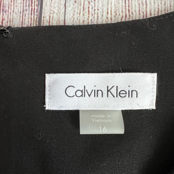 Calvin Klein Belted Career Wear Dress 16 NWT - Picture 6 of 8